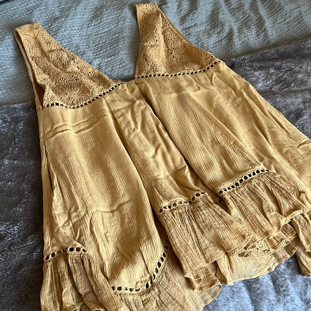 Free People yellow dress